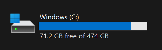 disk free
